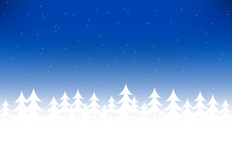 Fototapeta na wymiar Christmas tree snow