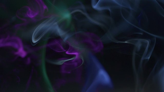 Colorful smoke wave shot with high speed camera, phantom flex.