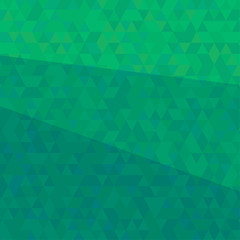 Abstract green triangular background