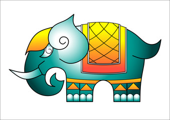 A elephant Thai pattern