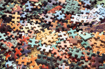 Jigsaw puzzle - obrazy, fototapety, plakaty