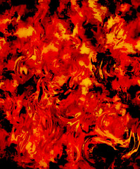 Fire flames background, LAVA structure. Earth Concept.
