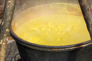 Pot of polenta