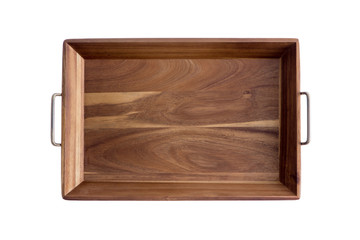 Decorative rectangular olive wood tray