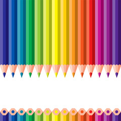 different colored pencils - vector illustration