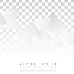 Vector Abstract geometric shape from gray triangle