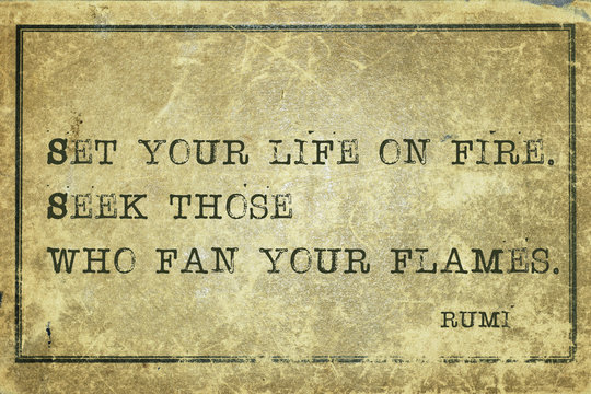 on fire Rumi