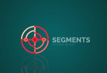 Vector outline minimal abstract geometric logo