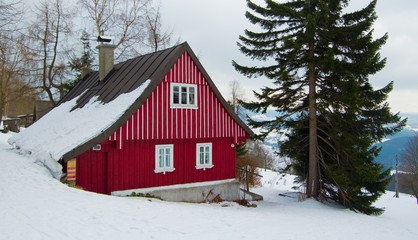 Cottage in mountains