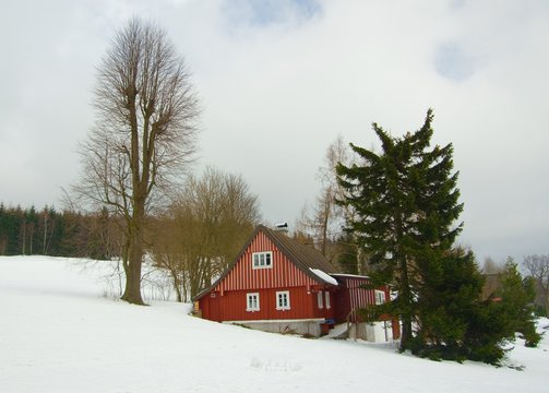 Cottage in mountains