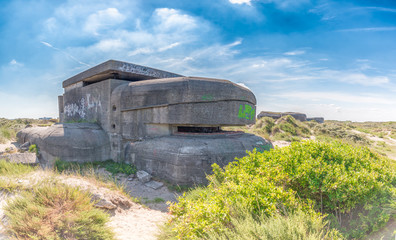 Wehrmachtsbunker im Atlantikwall in Holland