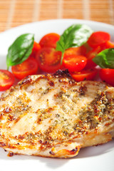 Grilled chicken breasts