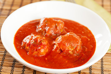 Meatballs with tomato sauce