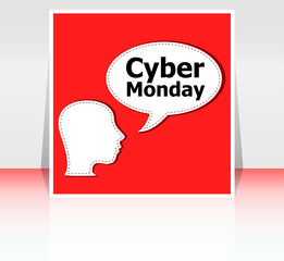 cyber monday deals design. creative concept vector background for Web and Mobile Applications, Illustration template design, business infographic, page, banner.