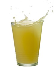 Fototapeta na wymiar lemonade with a splash