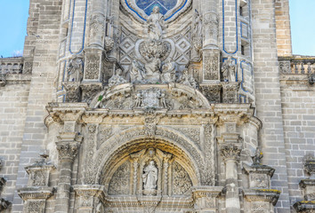 Portada barroca de la catedral de Jerez de la Frontera, Andalucía, Cádiz, España