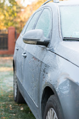 car covered with frost