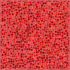 Red square mosaic pattern background