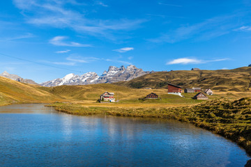 Stunning view of Melchsee and Titlis, Wendenstock