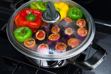 Gefüllte Gemüsemischung