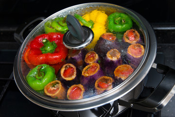 Gefüllte Gemüsemischung