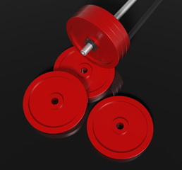 Red Dumbbells