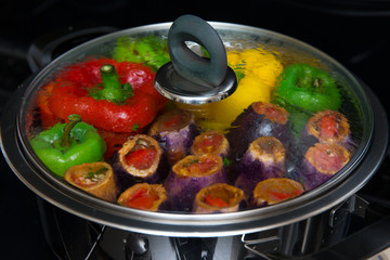 Gefüllte Gemüsemischung