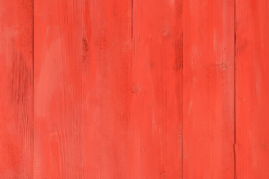 Painted Old Red Wood Board Background