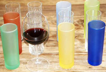 colored glasses