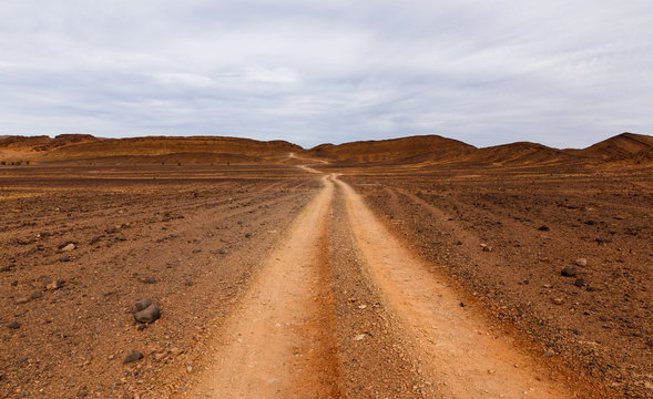 road in the desert Sahara