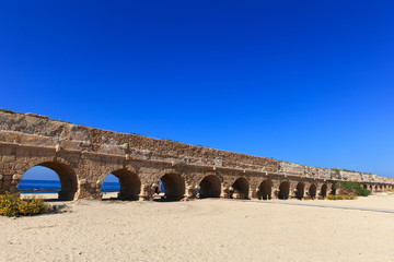 Caesarea aqueduct, Israel.