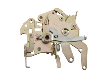 Car lock on white background