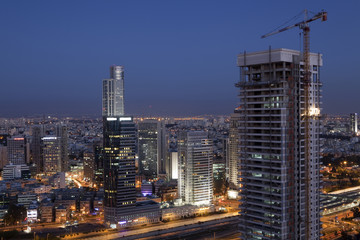 Fototapeta na wymiar Tel Aviv Aerial View 