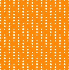 Cercles muraux Orange Motif de points diagonaux sans soudure