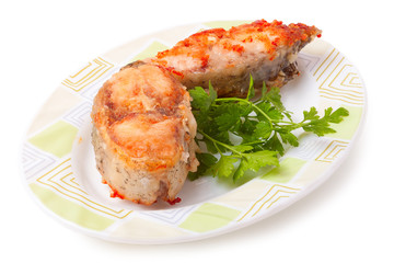 fish fillet with tomato sauce