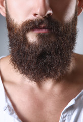 Part of a man&amp;amp;amp;#39;s face with  beard