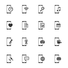 Smartphone simply icons