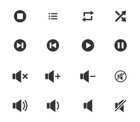 Media Player Icons Set