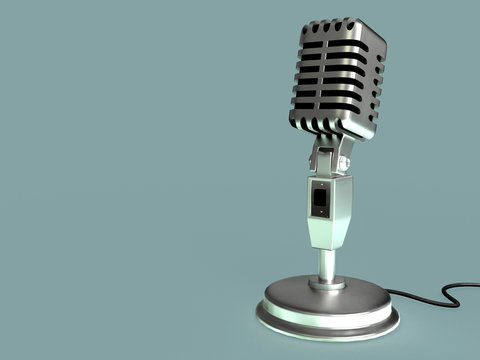 desktop retro microphone