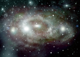 galaxy in a free space