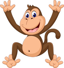 cute Cartoon monkey of illustration
