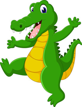 cute Crocodile cartoon of illustration
