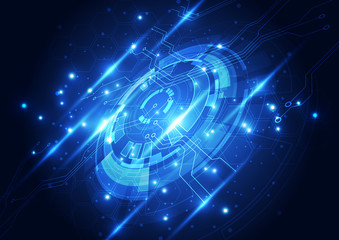 abstract future technology concept, illustration background