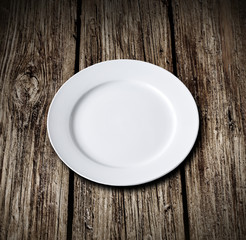 white plate