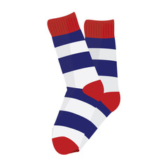 Fototapeta na wymiar Striped socks