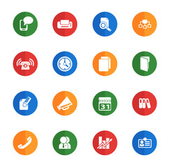 Business simple vector flat icons