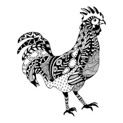 Vector Zentangle Rooster - 96380091