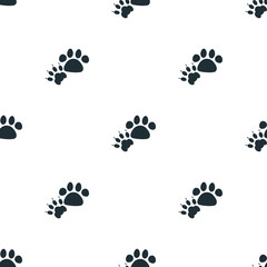 Fototapeta na wymiar Cat and dog paws print icon