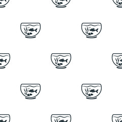 Fish in aquarium icon