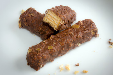 tasty sweet chocolate candy bars